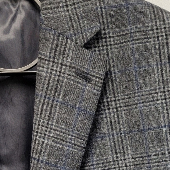 Lauren Ralph Lauren Men's Wool Blend Gray 2 Button Blazer Sportcoat 46R - Picture 2 of 14